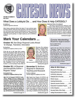 CATESOL News Fall 2011